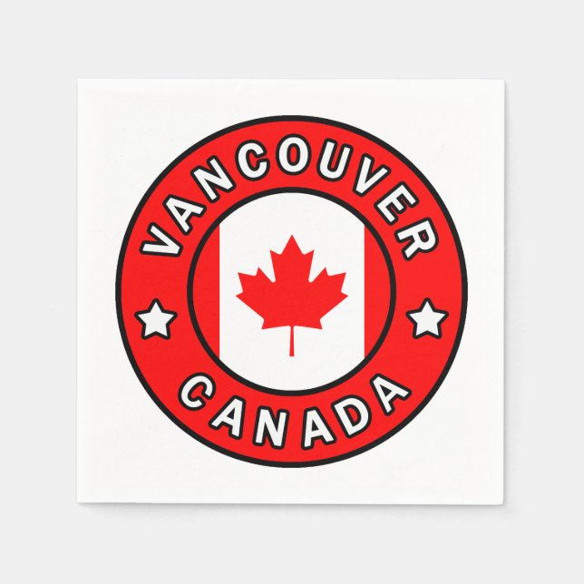 Vancouver Canada Napkin (Front)