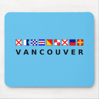 Vancouver Canada Nautical Sailing Flags Colour Mouse Pad