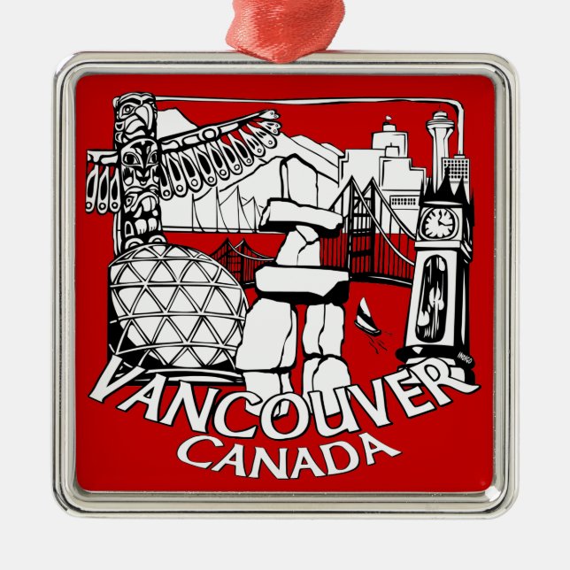 Vancouver Canada Ornament Souvenir Decoration (Front)