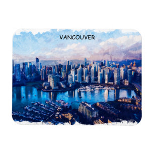 Vancouver Canada Panorama View Magnet
