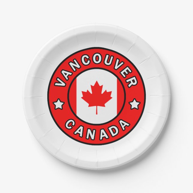 Vancouver Canada Paper Plate (Front)