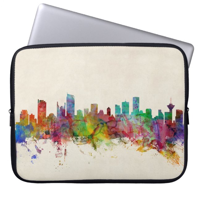 Vancouver Canada Skyline Laptop Sleeve (Front)