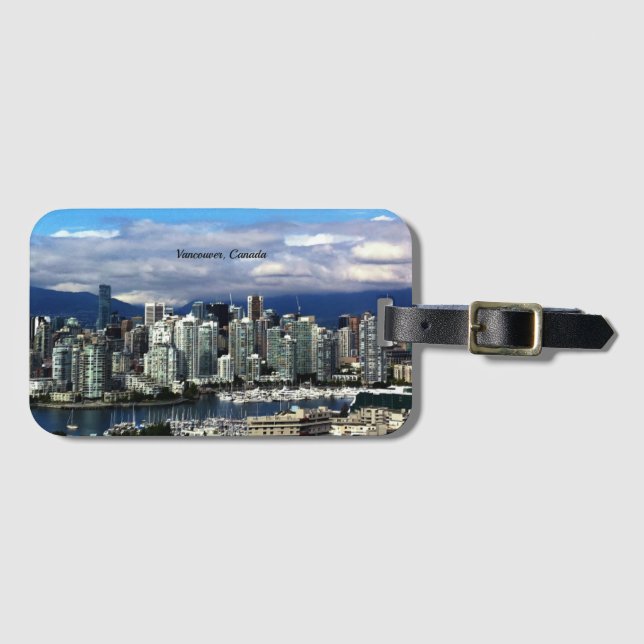 Vancouver, Canada skyline  Luggage Tag (Front Horizontal)