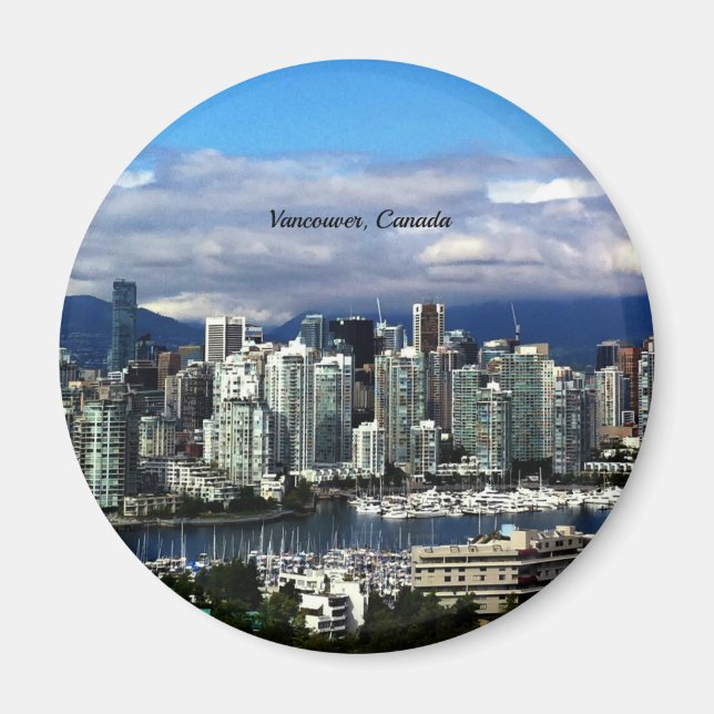 Vancouver, Canada skyline  Magnet (Front)