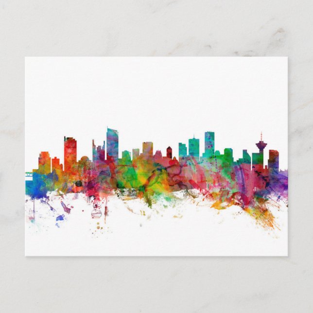 Vancouver Canada Skyline Postcard (Front)