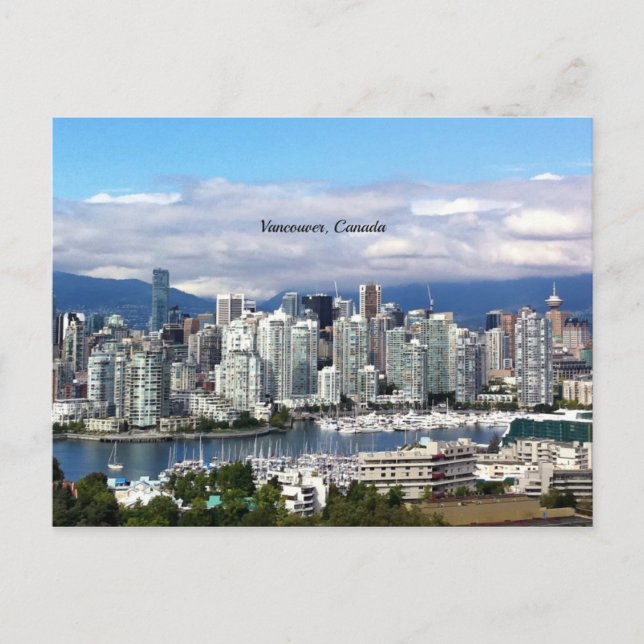 Vancouver Canada Skyline Postcard (Front)