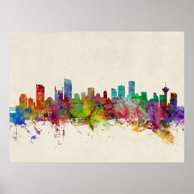 Vancouver Canada Skyline Poster (Front)