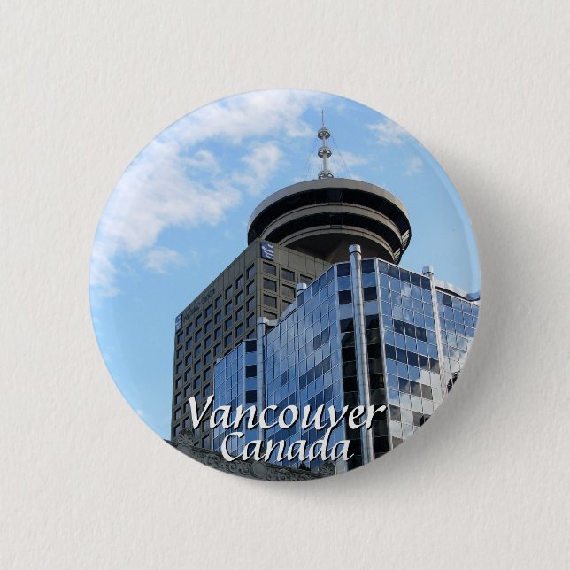 Vancouver Canada Souvenir Buttons Landmark Gifts (Front)