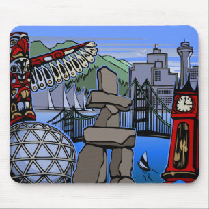 Vancouver Canada Souvenir Mousepad Vancouver Gifts