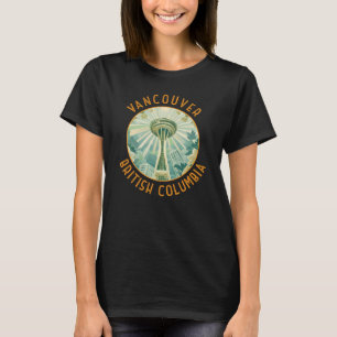 Vancouver Canada Space Needle Retro Distressed T-Shirt