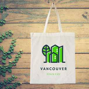 Vancouver Canada Sustainable Green City Tote Bag