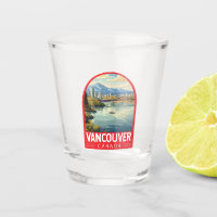 Vancouver Canada Travel Art Vintage