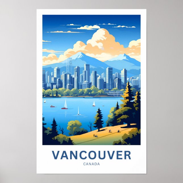 Vancouver Canada Travel Print (Front)