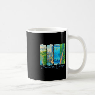 Vancouver Canada Travel Trip Brushstroke Souvenir Coffee Mug