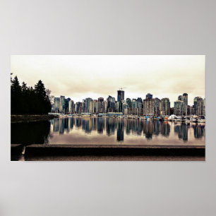 Vancouver City View Poster