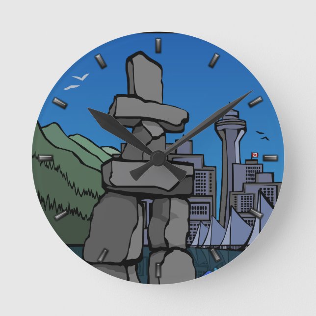 Vancouver Clock Gifts Vancouver Souvenir Clock (Front)