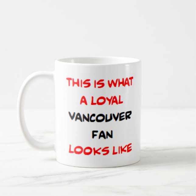 vancouver fan, loyal coffee mug (Left)