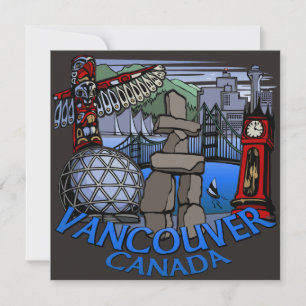 Vancouver Invitations Personalised Vancouver RSVP