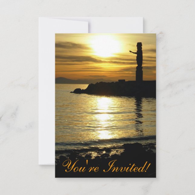 Vancouver Invitations Personalised Vancouver RSVP (Front)