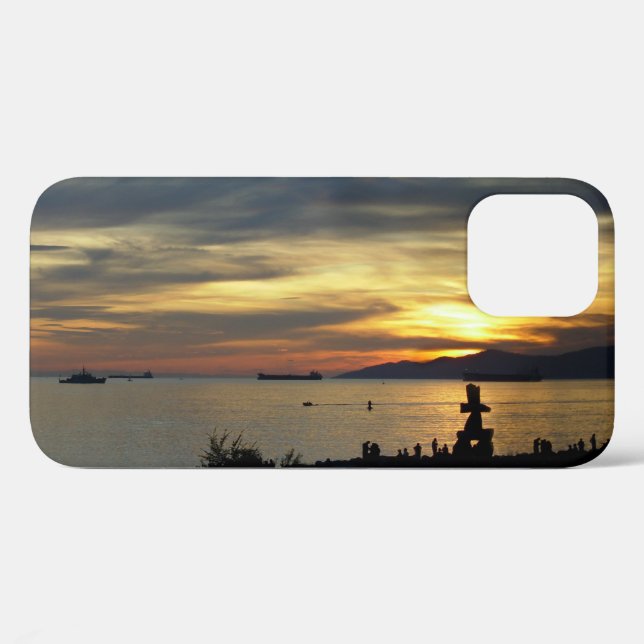 Vancouver iPhone Case Vancouver Sunset Phone Case (Back (Horizontal))