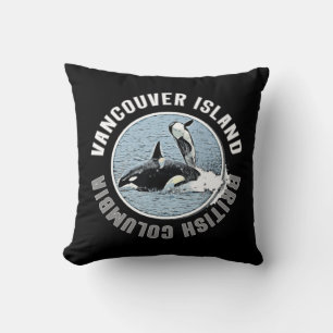 Vancouver Island BC Canada Orca Whales Adventure K Cushion
