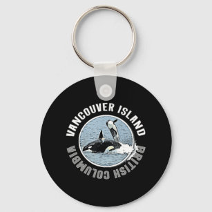 Vancouver Island BC Canada Orca Whales Adventure K Key Ring