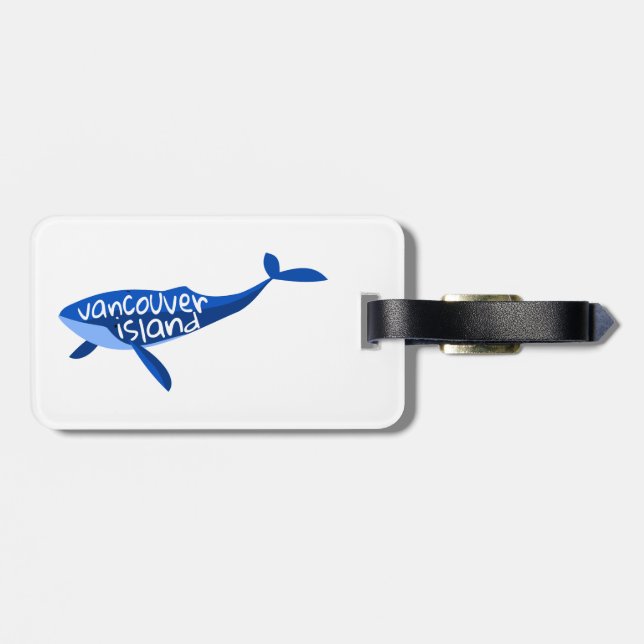 Vancouver Island Canada Whale Luggage Tag (Back Horizontal)