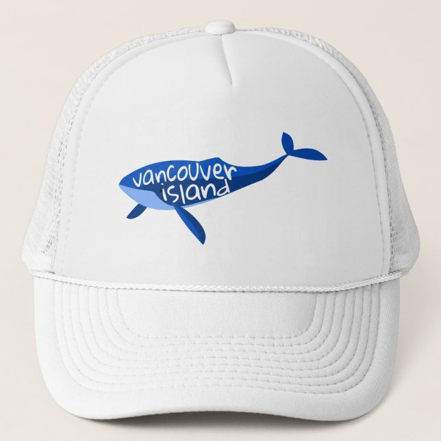 Vancouver Island Canada Whale Trucker Hat (Front)
