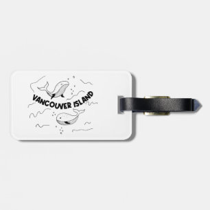 Vancouver Island Canada Whales Luggage Tag