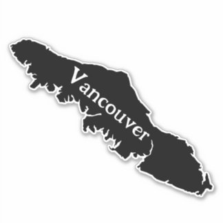 Vancouver Island Map Outline - customize text