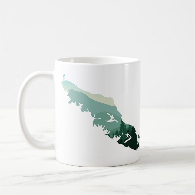 Vancouver Island West Coast Design Mug (Left)