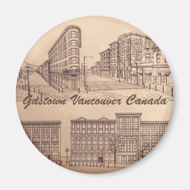 Vancouver Magnet Souvenir Magnet Buttons Gifts (Front)