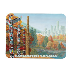 Vancouver Magnet Totem Pole Fridge Magnets
