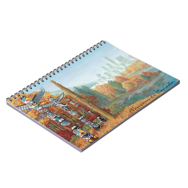 Vancouver Notebook Totem Pole Art Journal & Books (Left Side)