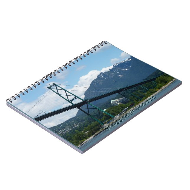 Vancouver Notebook Vancouver Cityscape Souvenir (Left Side)