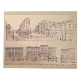 Vancouver Notepad Vancouver Gastown Art Souvenir