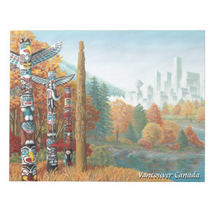 Vancouver Notepad Vancouver Totem Poles Souvenir
