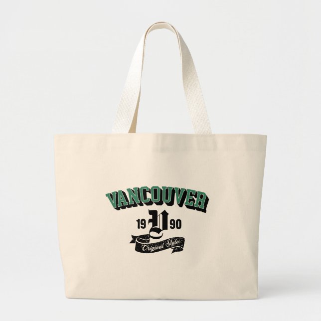 Vancouver Original Style Arch Tee Large Tote Bag (Front)