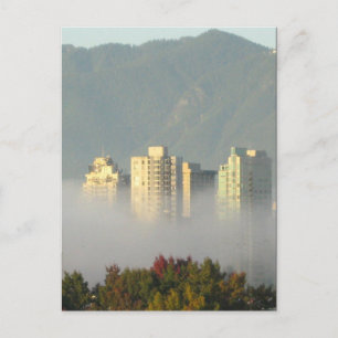 Vancouver out of Mist Postcard