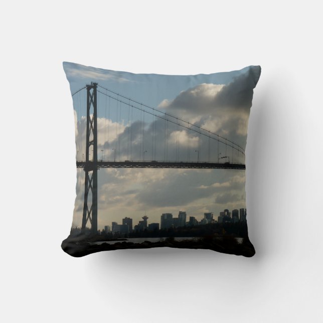 Vancouver Pillow Personalised Lions Gate Bridge (Front)