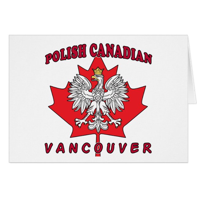 Vancouver Polish Canadian Leaf (Front Horizontal)