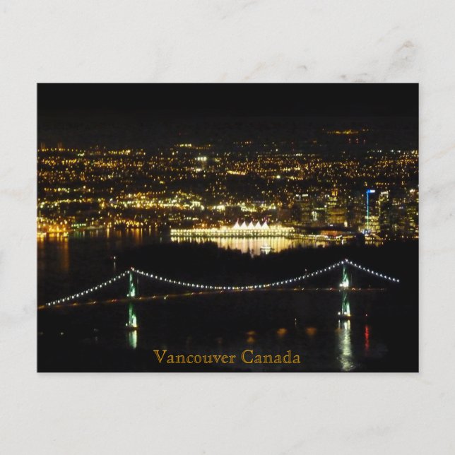 Vancouver Postcards Lions Gate Personalised Card (Front)