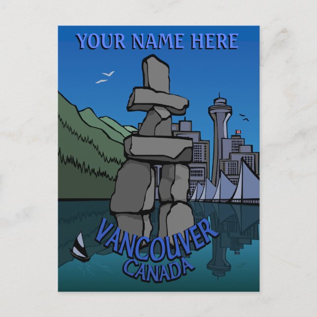 Vancouver Postcards Personalised Vancouver Cards (Front)