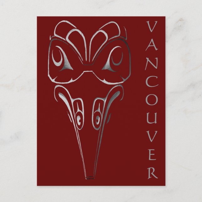 Vancouver Postcards Totem Pole Landmarks Art Cards (Front)