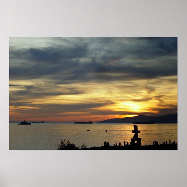 Vancouver Poster English Bay Vancouver Print (Front)