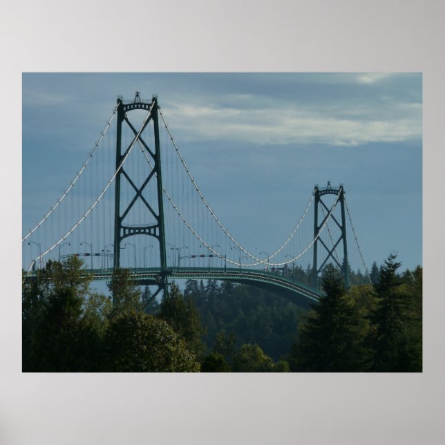 Vancouver Poster Print Vancouver Cityscape Print (Front)