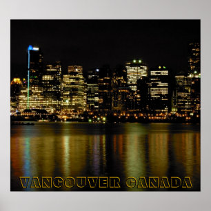 Vancouver Poster Print Vancouver Cityscape Print