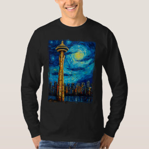 Vancouver Retro Vintage Vancouver Canada Van Gogh  T-Shirt