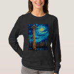 Vancouver Retro Vintage Vancouver Canada Van Gogh  T-Shirt<br><div class="desc">Vancouver Retro Vintage Vancouver Canada Van Gogh Art</div>