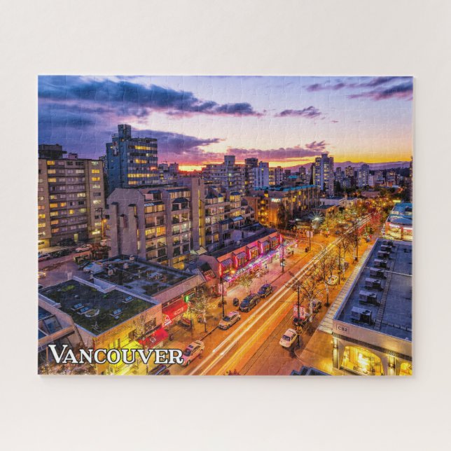 Vancouver Skyline, British Columbia, Canada Jigsaw Puzzle (Horizontal)